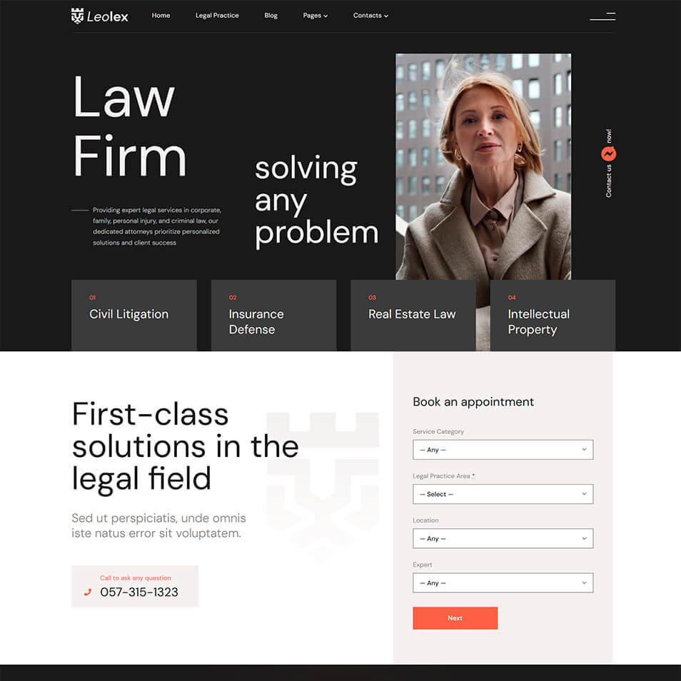 Law Firm WordPress Theme